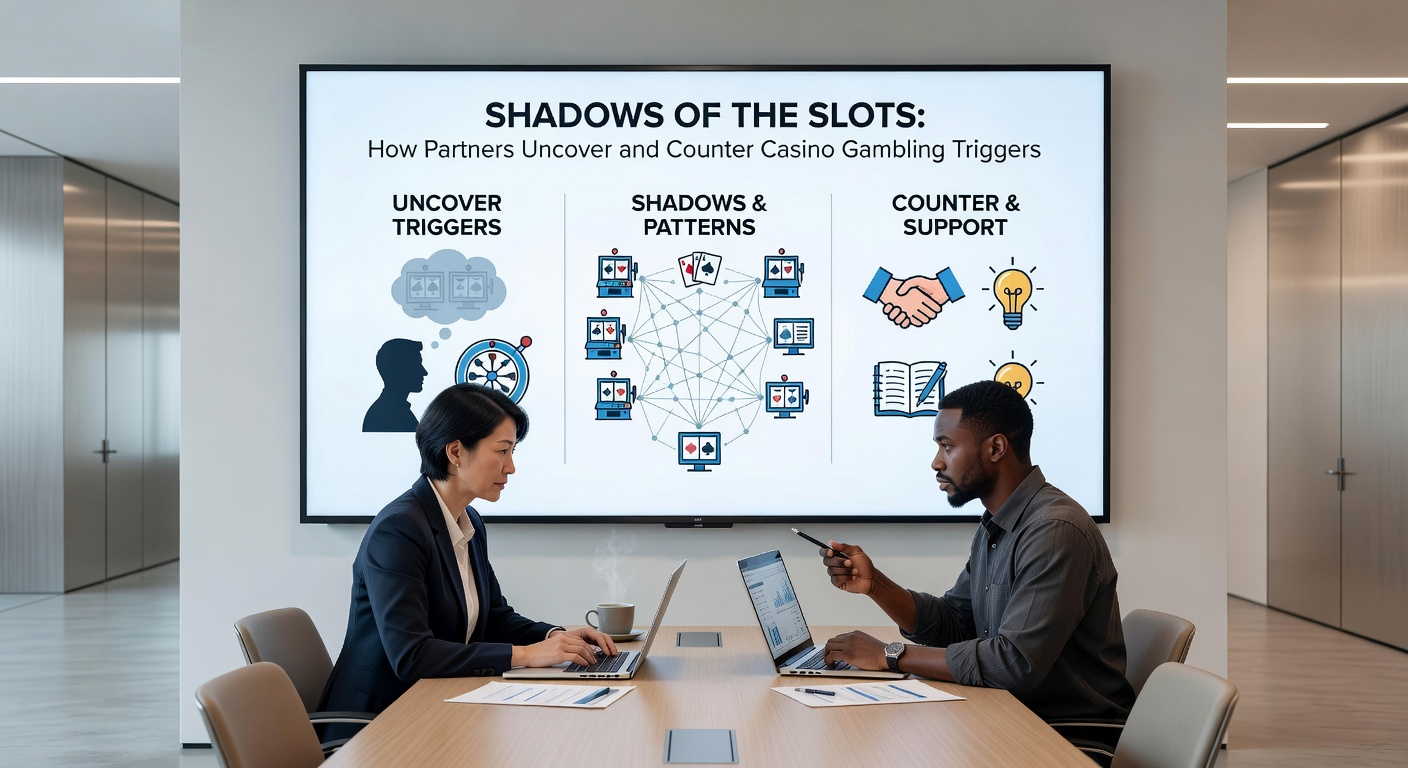 Grafik mit Symbolen für Glücksspiel-Trigger wie Spielautomaten, Stresssymbole und Unterstützungshände, die diese abwehren